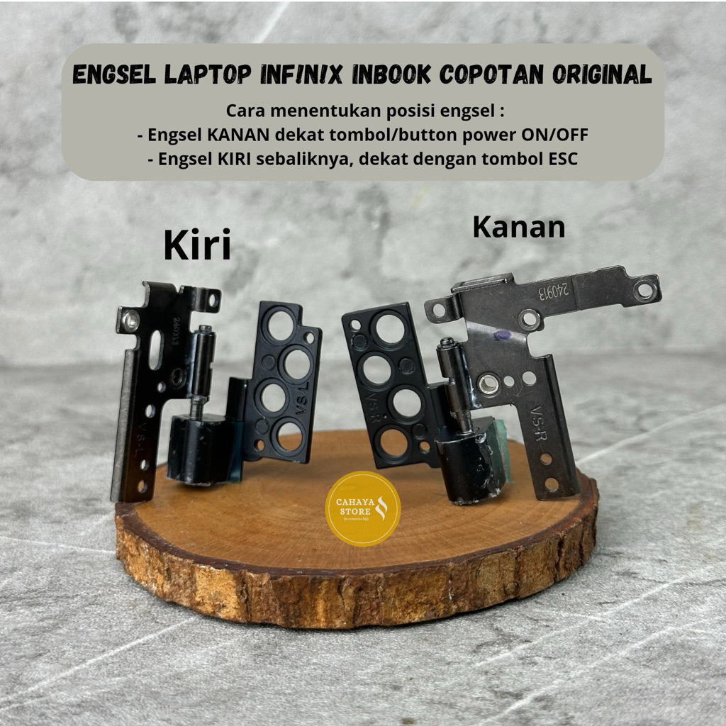 (GARANSI 1 TAHUN) Engsel Laptop INFNIX Kanan & Kiri Inbook X1 / X1 Pro Besi CABUTAN ORI 100% High Ca
