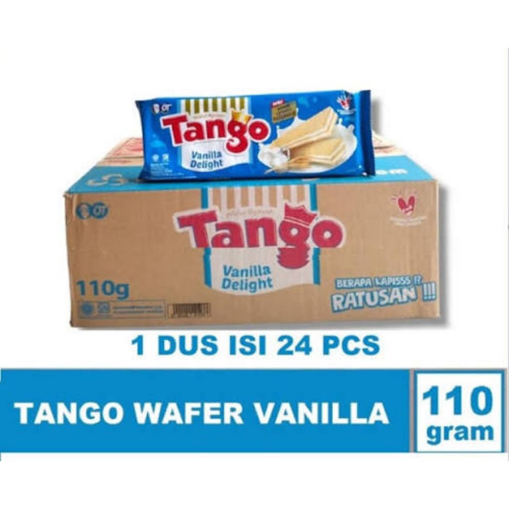 Tango wafer vanila 110gr × 24pcs × 1Dus