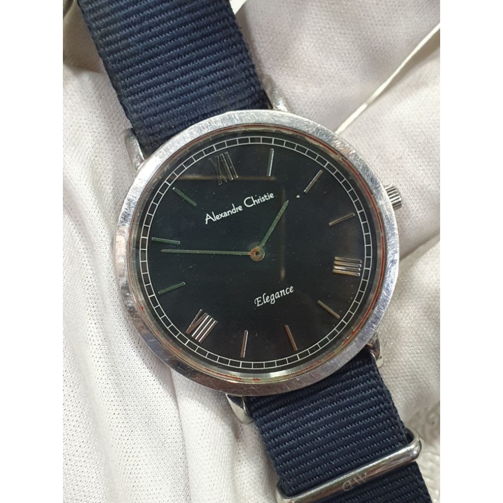 Jam Alexandre Christie Nato Original Pria Preloved