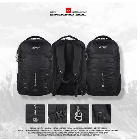 Rei Ransel Sindoro Daypack 30 Liter Arei Outdoorgear