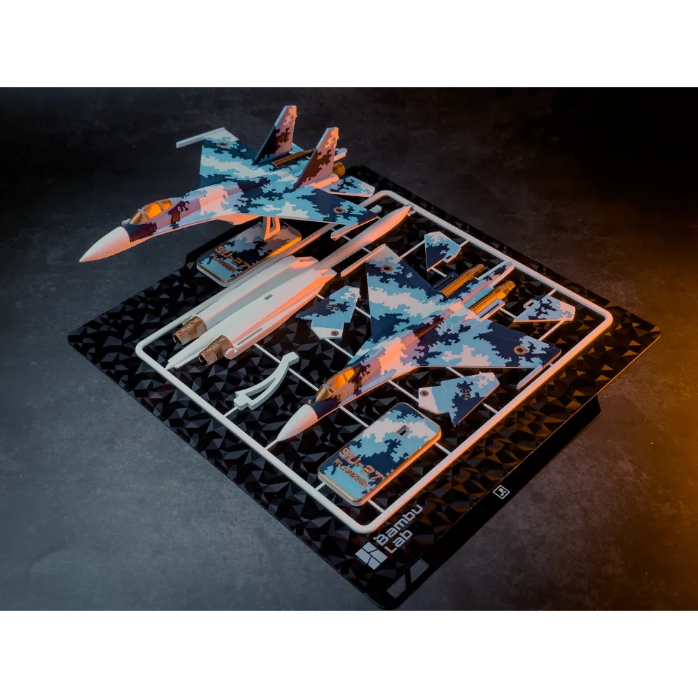 Kit Card Military Aircraft Su-27 Flanker Plane | Miniatur Pesawat Rakit Realistis