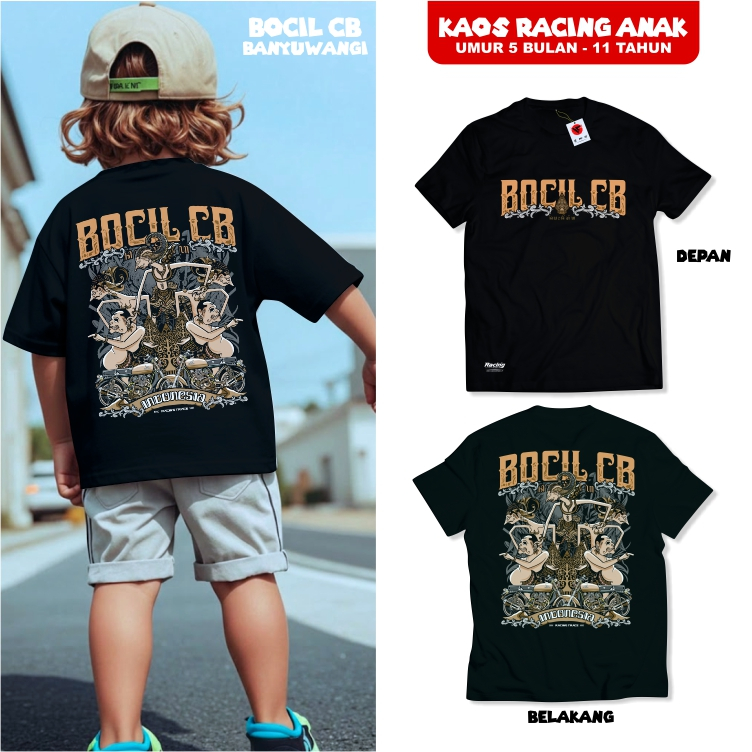 KAOS ANAK BOCIL CB WAYANG ORIGINAL BOCIL CB BANYUWANGI