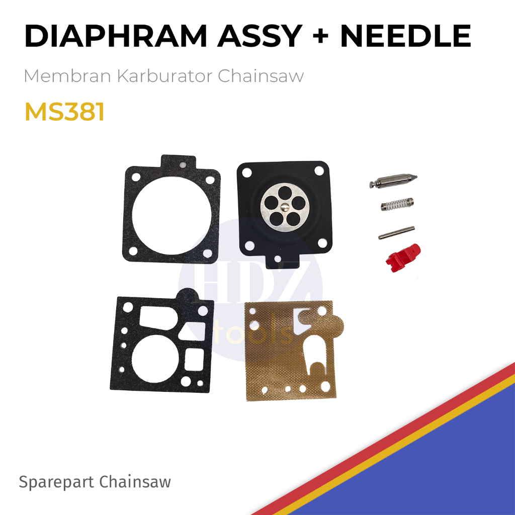 Diaphram Assy Membran Karburator Dengan Needle Tanpa Needle Chainsaw MS381