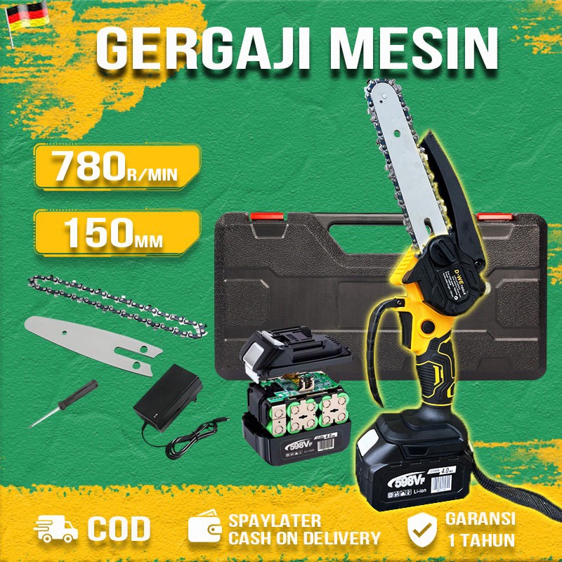 gergaji listrik 6 inci gergaji mesin gergaji baterai gergaji elektrik gergaji kayu listrik