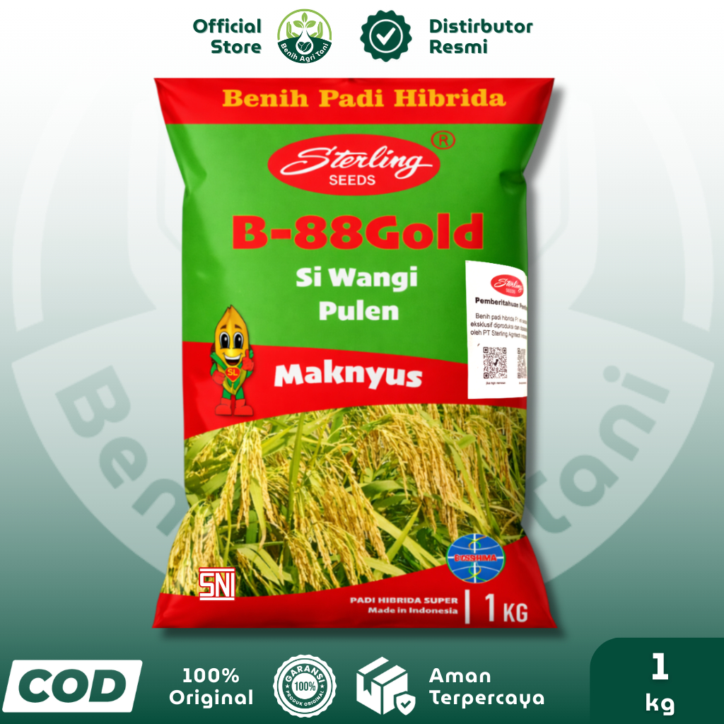 B-88 GOLD 1 kg Benih Padi Hibrida Sterling Seed