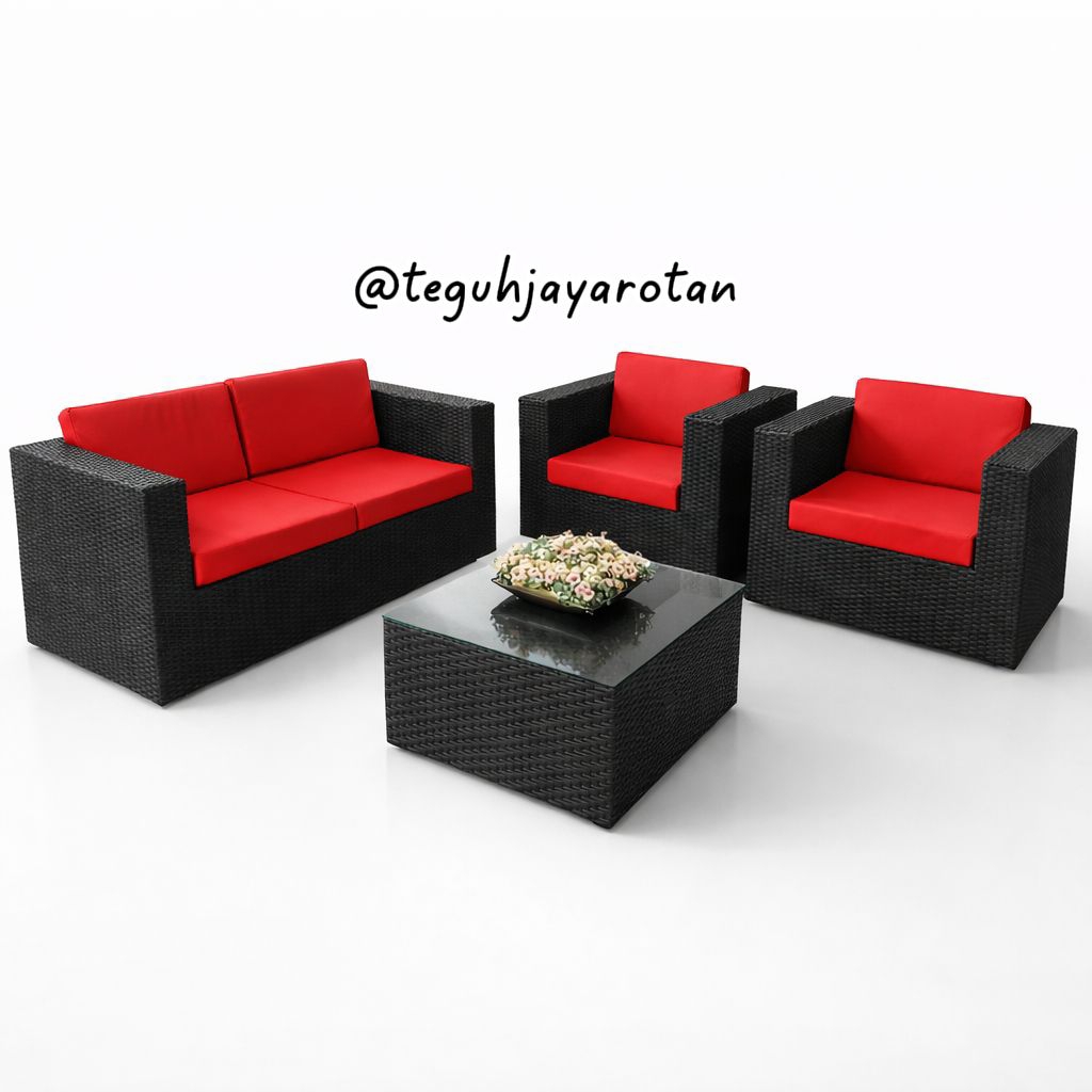 Sofa ROTAN SINTETIS 211 besar minimalis modern sofa rotan