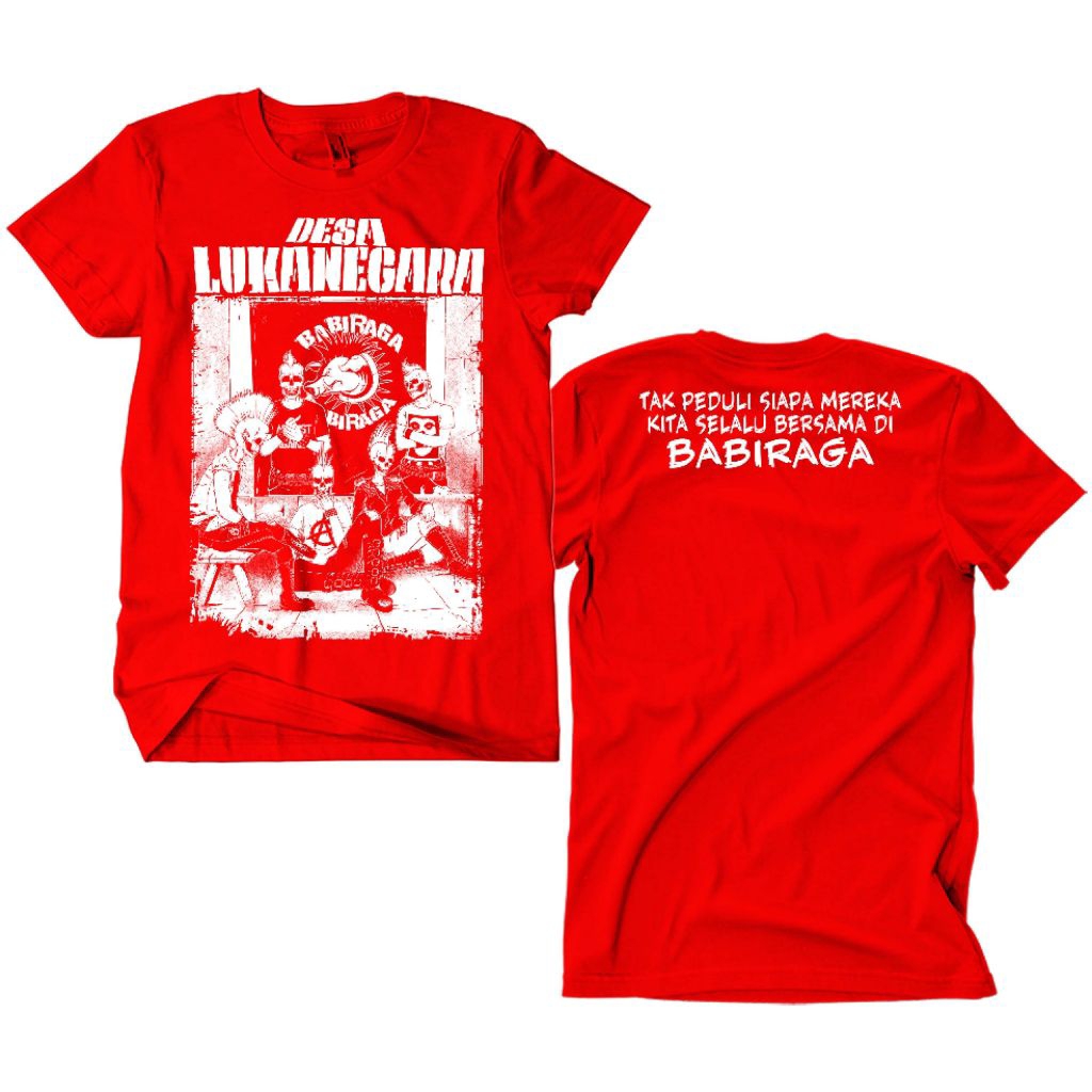 Kaos Band Punk Desa Lukanegara - Babiraga merah