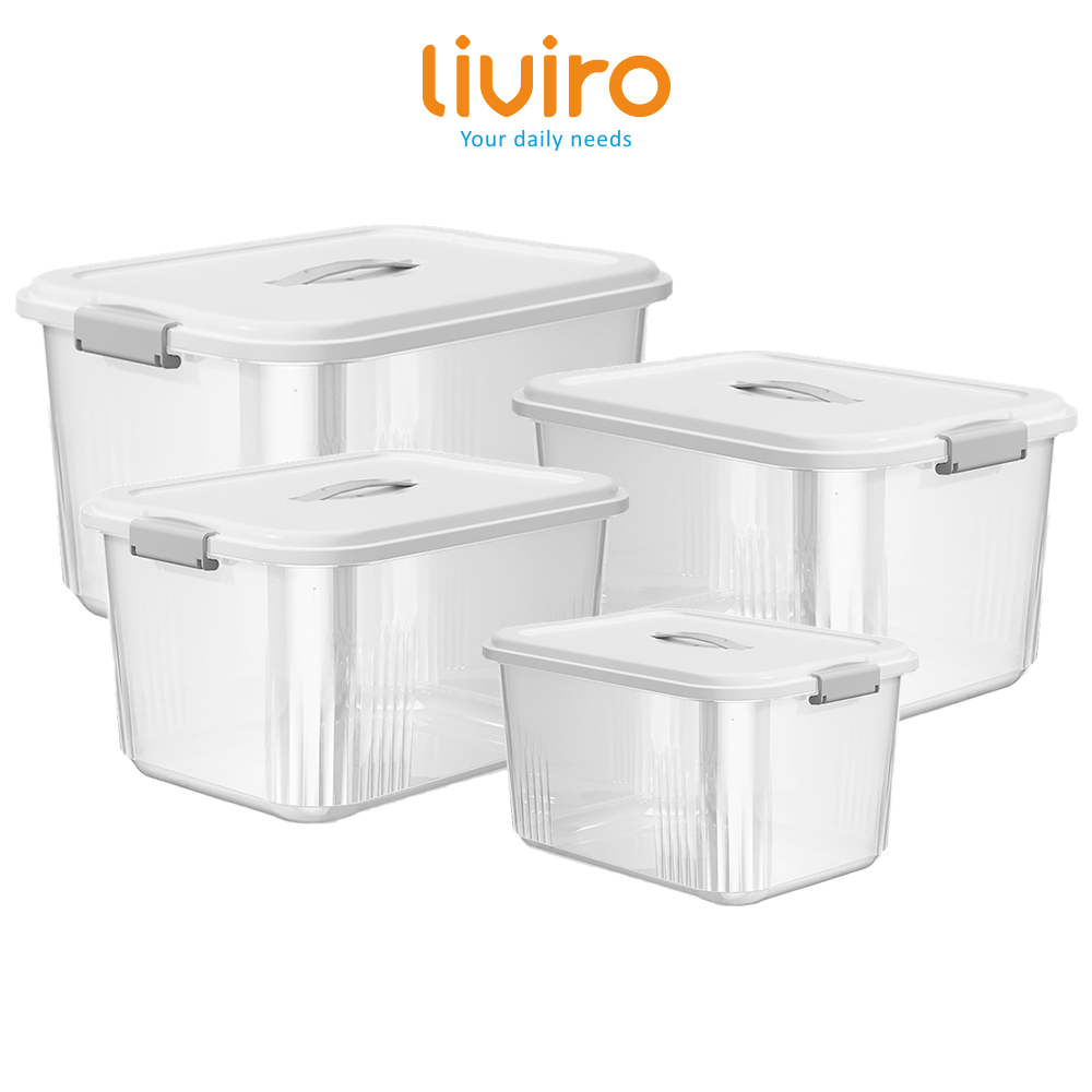 Liviro Container Box Jumbo Organizer Box Tempat Penyimpanan Serbaguna