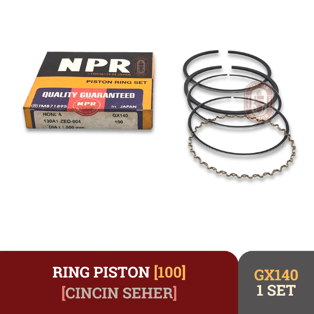RING PISTON GX140 RING PISTON SEHER 100 MESIN PENGGERAK GX140 NPR