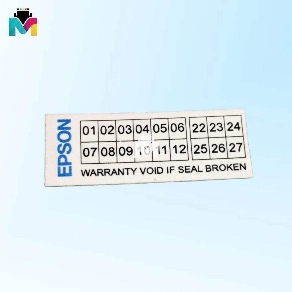 Sticker Segel Garansi Epson Original - Warranty Void If Seal Broken