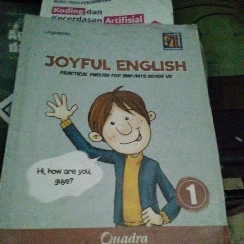 Buku Joyful English 1 SMP kurikulum merdeka quadra