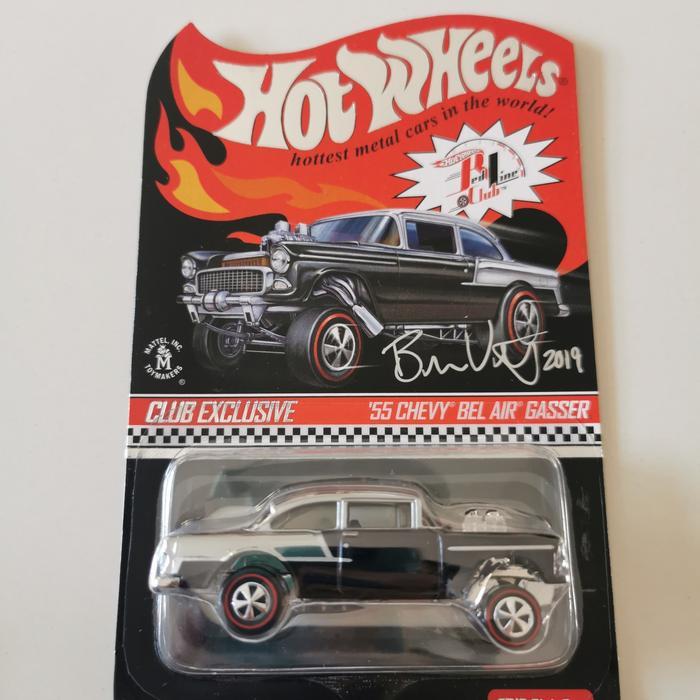 Hot Wheels RLC 55 Chevy Bel Air Gasser Hitam