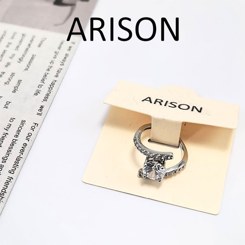 ARISON Cincin Moissanite Bertabur Berlian Mikro 2 Karat