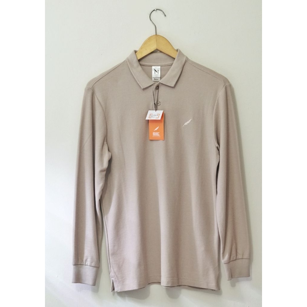 Longsleeve polo nitrogen