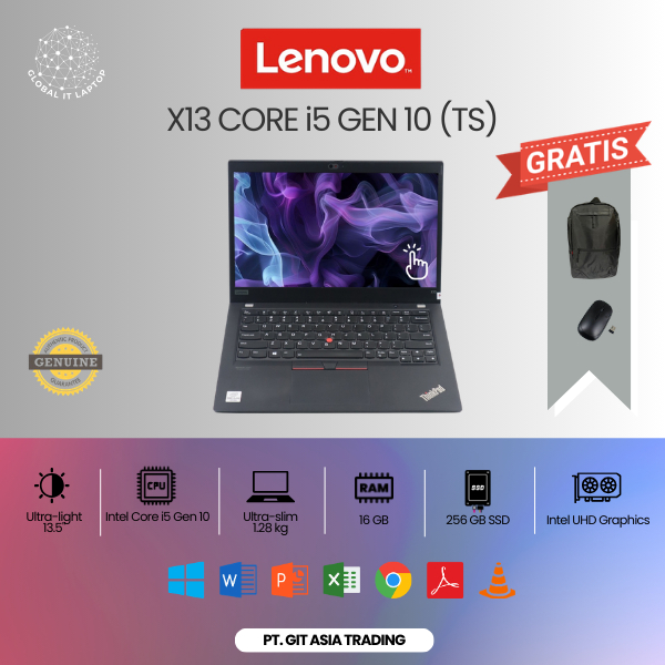 LENOVO X13 CORE i5 GEN 10 (TOUCHSCREEN)