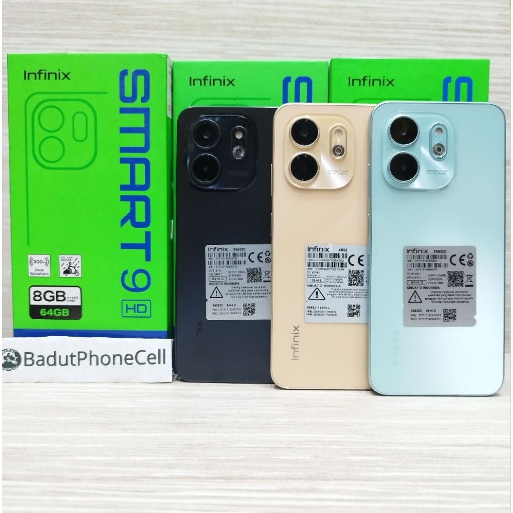 INFINIX SMART 9 HD 4/64GB 3/64GB HANDPHONE SECOND BEKAS FULLSET