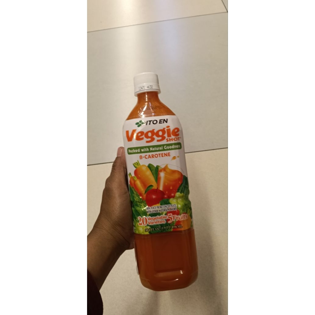 ITO EN Veggie Shot Packed with Natural Goodness Beta Carotene 20 Varieties Sayuran 5 Buah Minuman Se