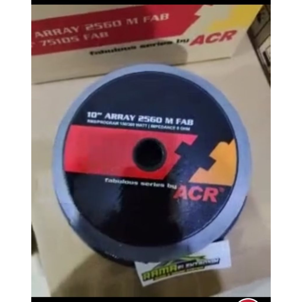 Speaker ACR Fabulous 10 Inch 2560M - Suara Mid Bersih, Ideal untuk Vocal dan Array