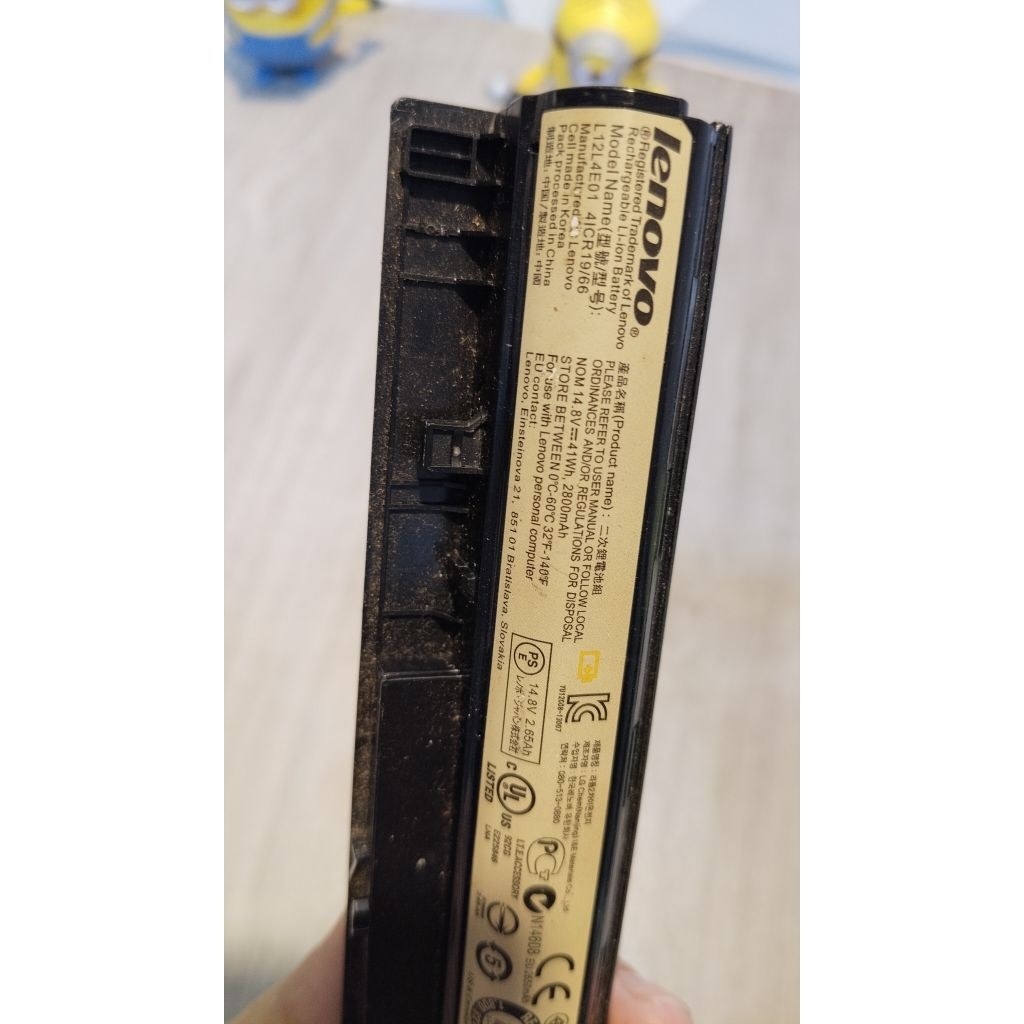 Baterai Batrei Laptop Lenovo L12L4E01 ORI Bekas  COPOTAN LAPTOP