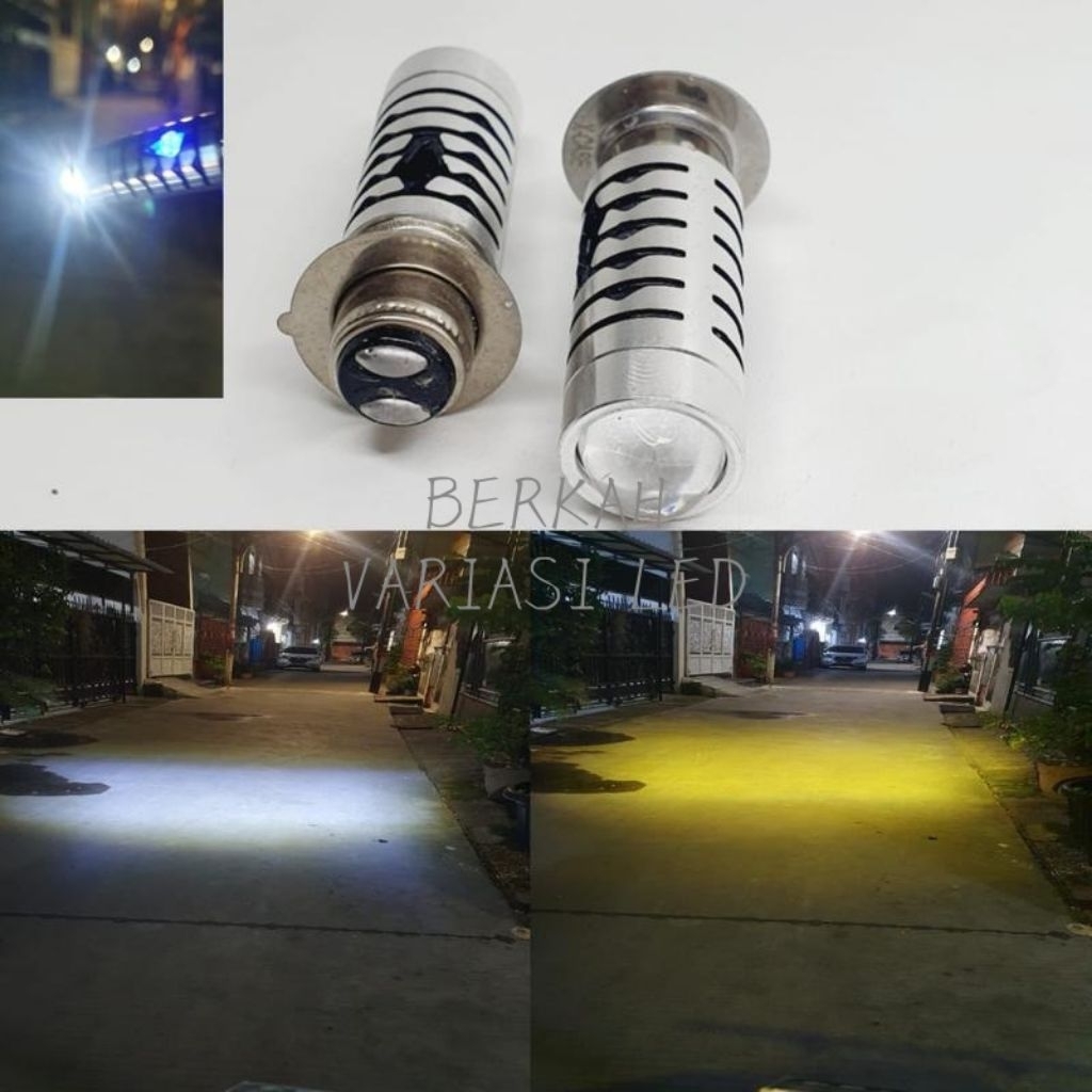 LAMPU DEPAN MOTOR LED LASER BEBEK DAN MATIC H6 20 WATT