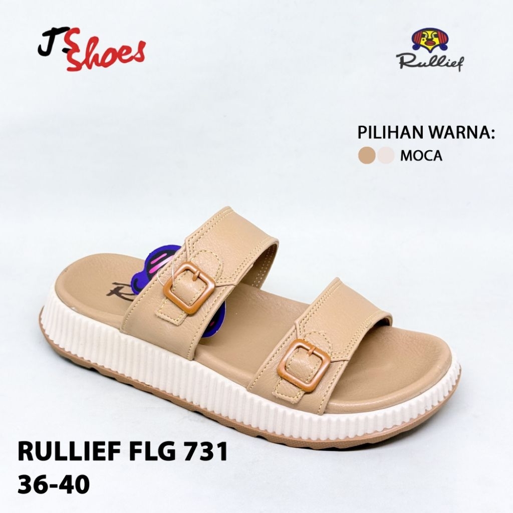 RULLIEF FLG 731 - SANDAL SLOP CASUAL WANITA DEWASA MERK RULLIEF ORIGINAL