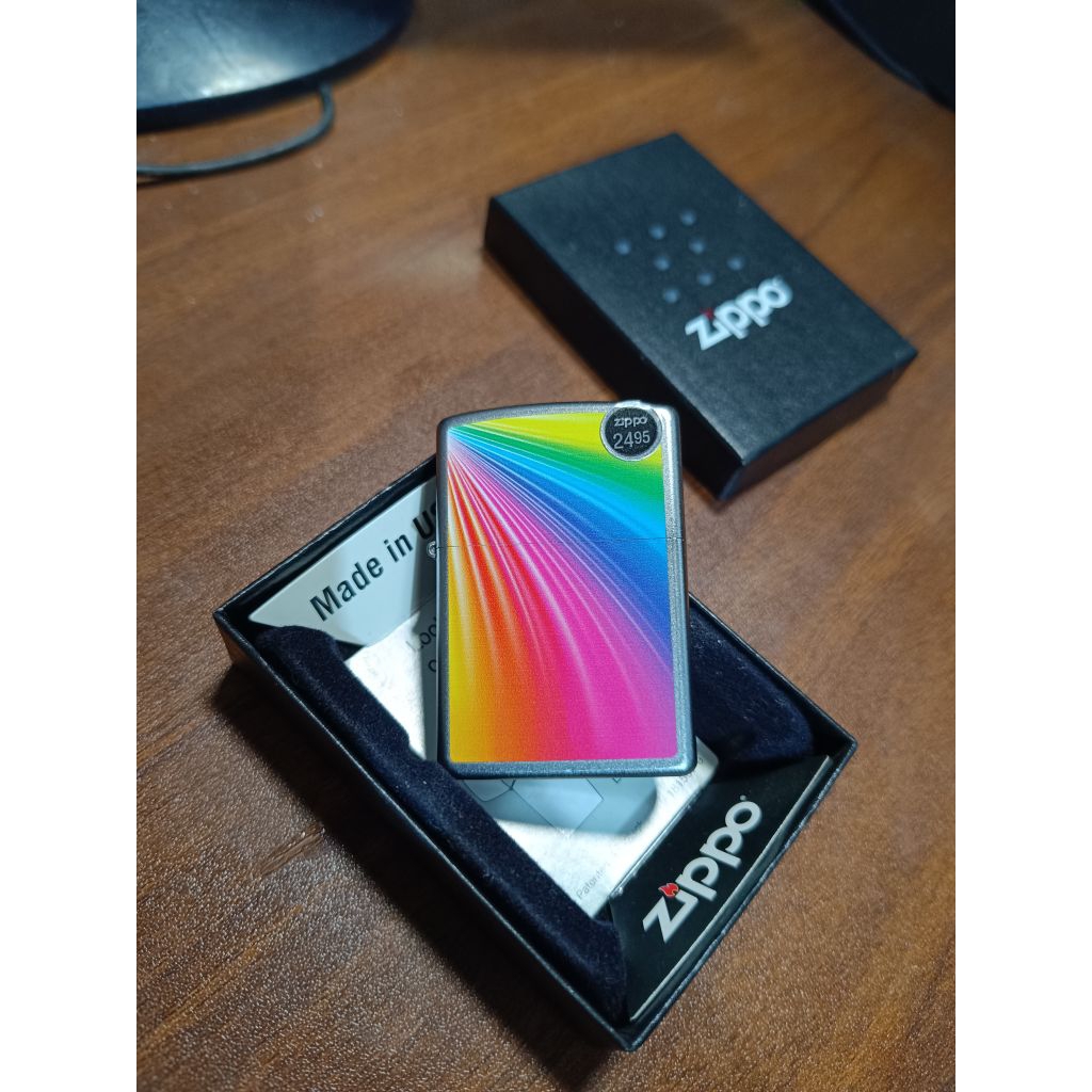 Zippo Rainbow - Satin Chrome 2011 NOS