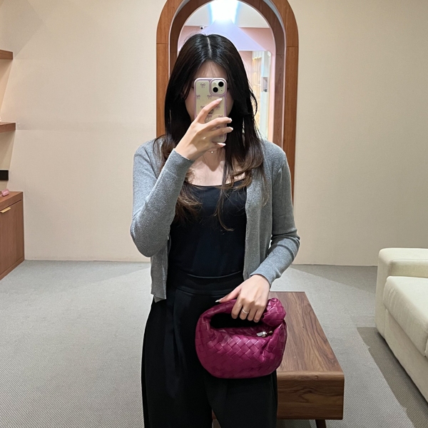 Tas BV MINI BV JODIE CINNABAR BERRY SHOULDER BAG 100% ORIGINAL