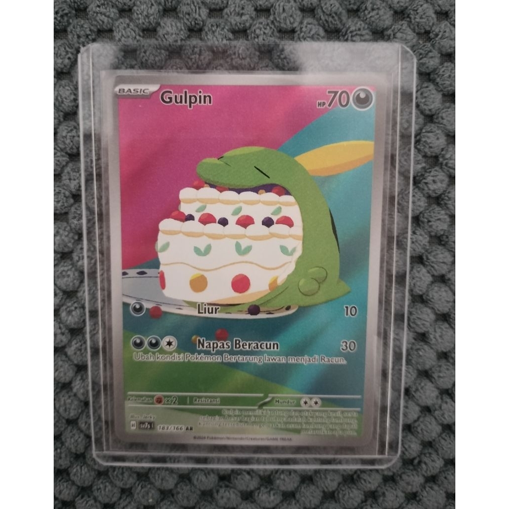 Kartu Pokemon TCG Gulpin AR - Indonesia (183/166)
