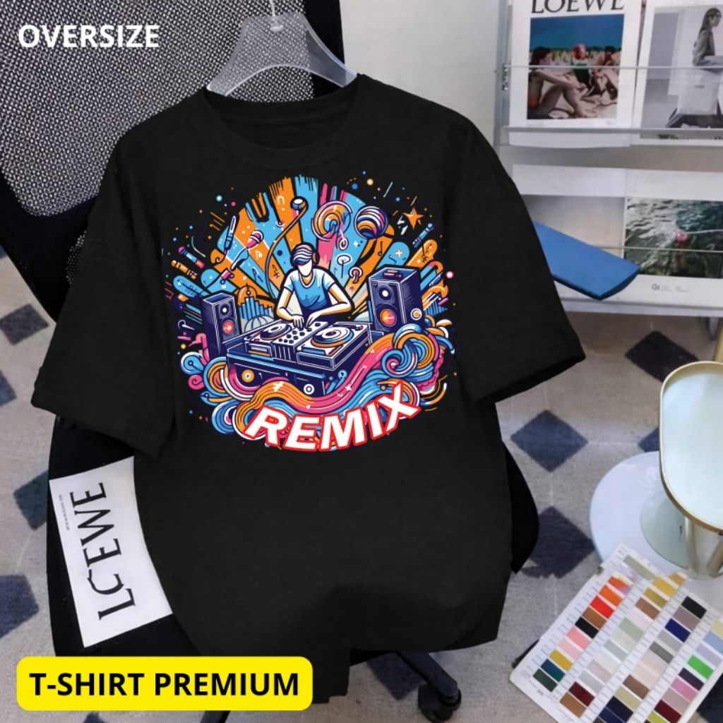 Kaos Pria Kaos Wanita Tshirt Premium Remix