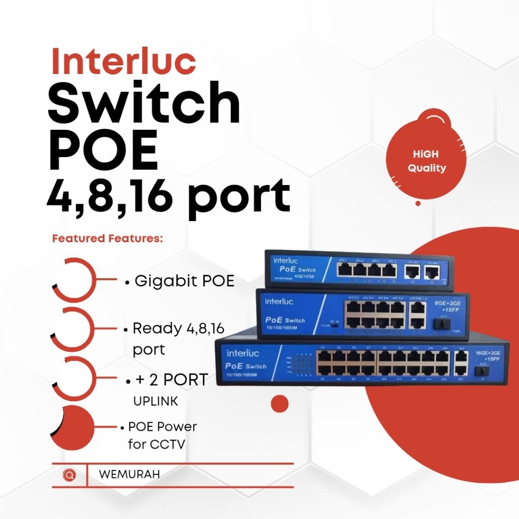 Switch POE 8CH Switch POE 8Ch Cctv