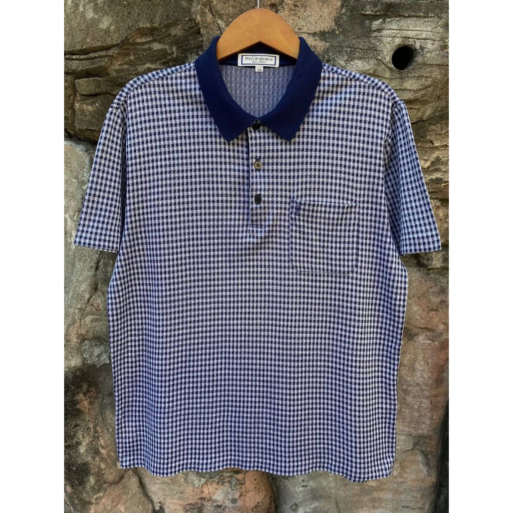 Vintage YSL Yves Saint Laurent Pocket Polo Shirt size L