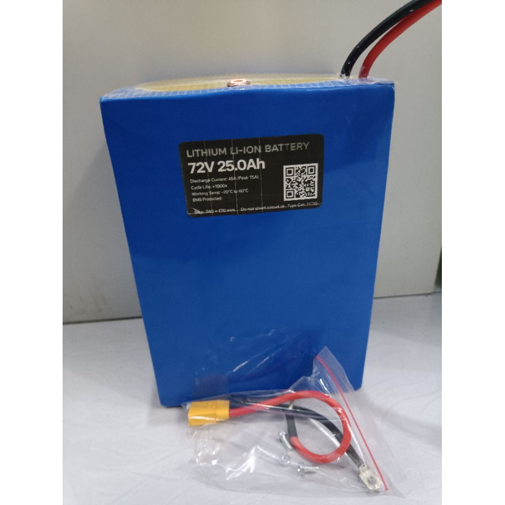 Baterai LifePo4 72Volt 60Volt 48Volt 15Ah 30Ah 45Ah Baterai Motor Listrik