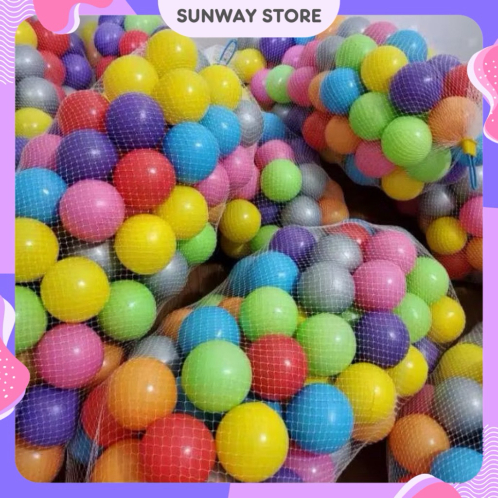 SUNWAYSTORE - Mainan Mandi Bola Anak / Mainan Bola Anak / Mainan Mandi Bola Isi 25 (SH25)