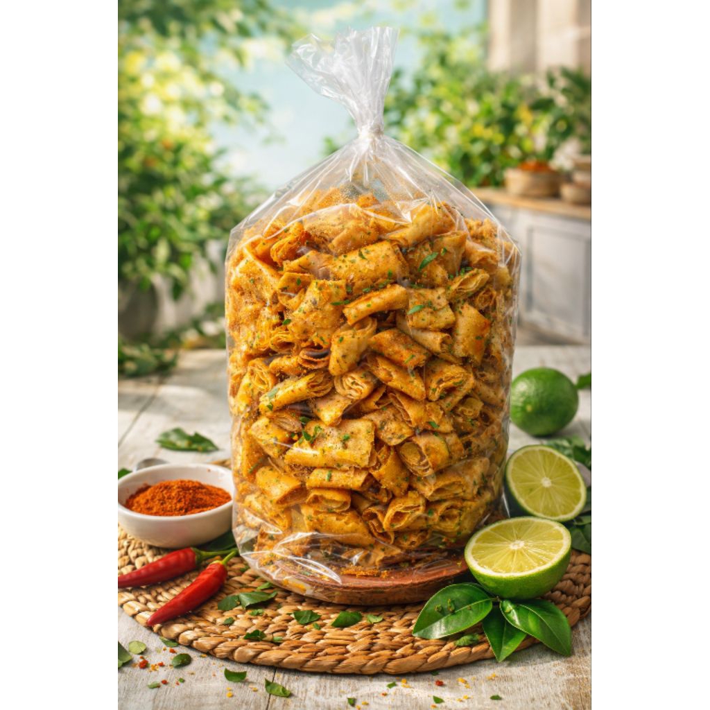 LUMRING Lumpia kering 1kg Pedas aroma daun jeruk
