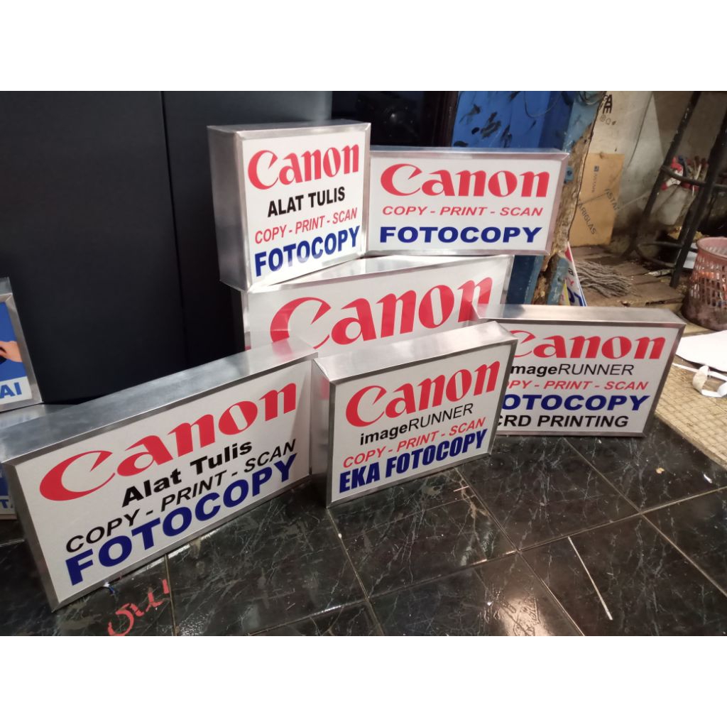 Neonbox Canon desain bebas