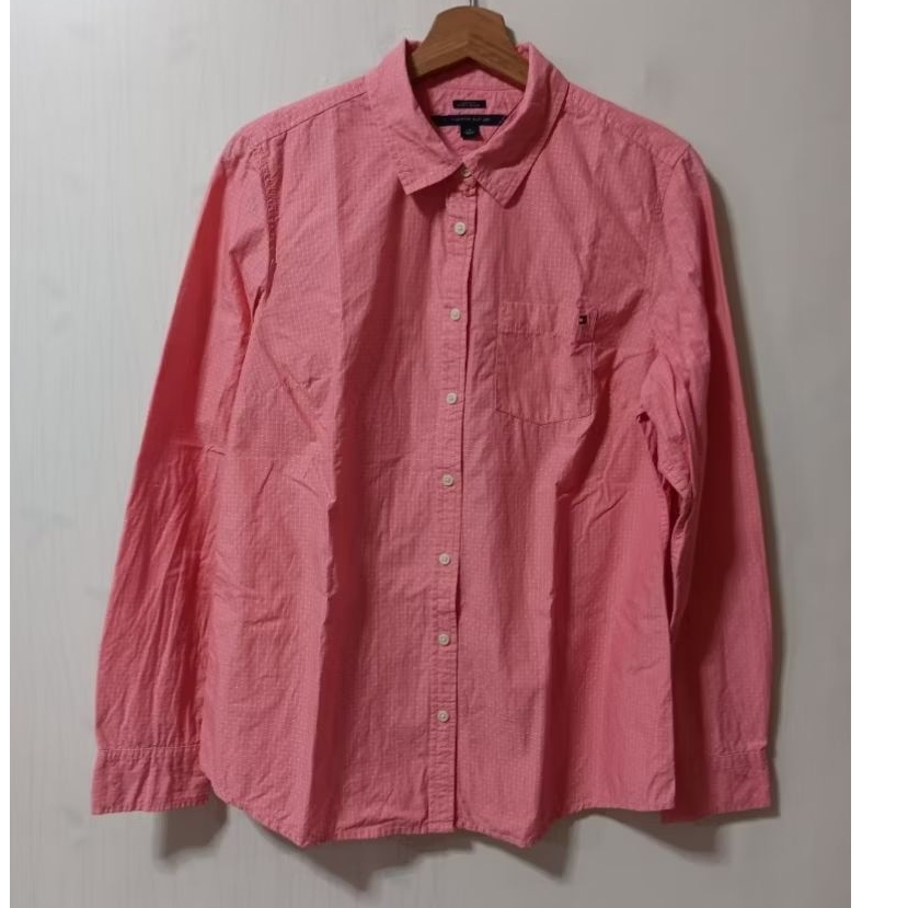 Kemeja wanita lengan panjang TOMMY HILFIGER Classic Fit size L