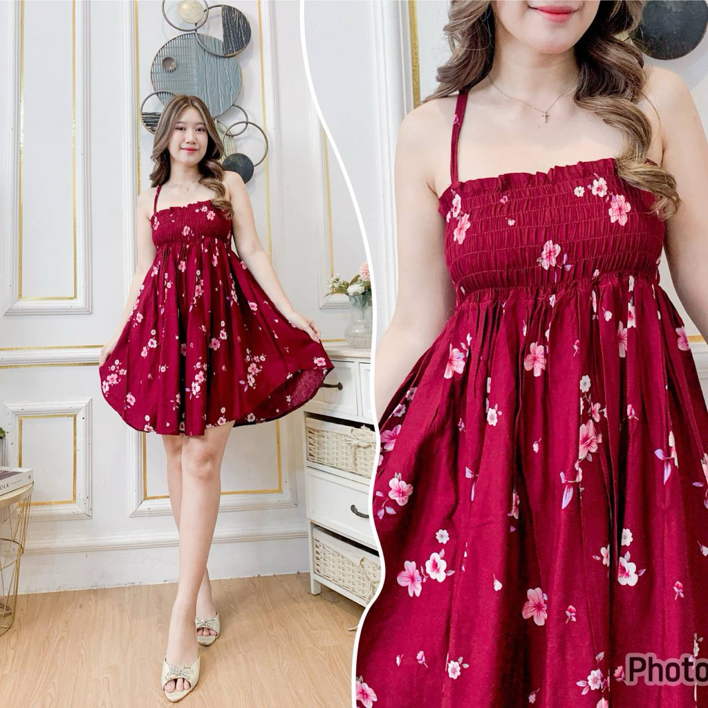 Daster Bali Mini Lexie Dress//Daster Rayon Motif Bestseller
