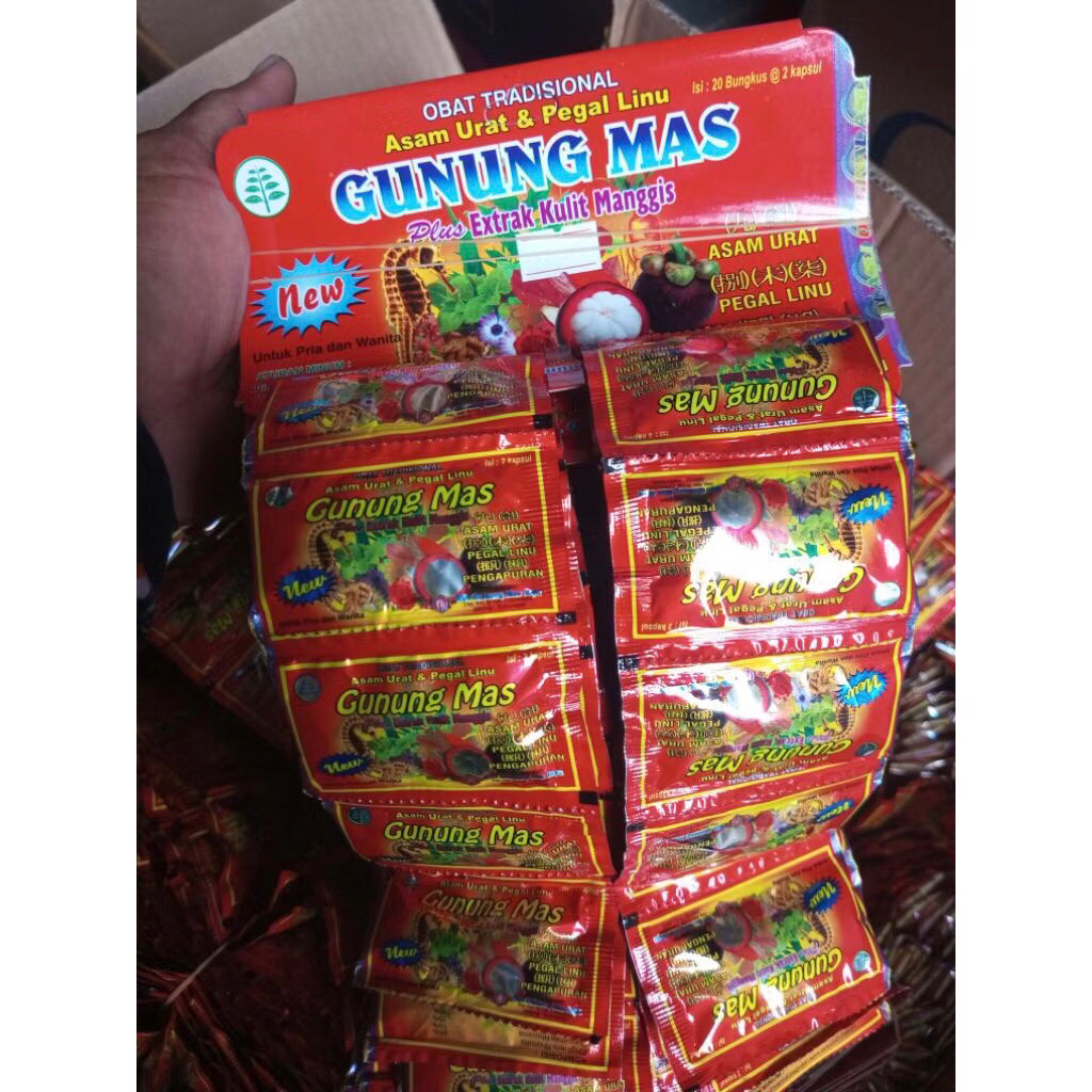 Paket 10 Renceng || Kapsul Gunung Mas + Extrak Kulit Manggis