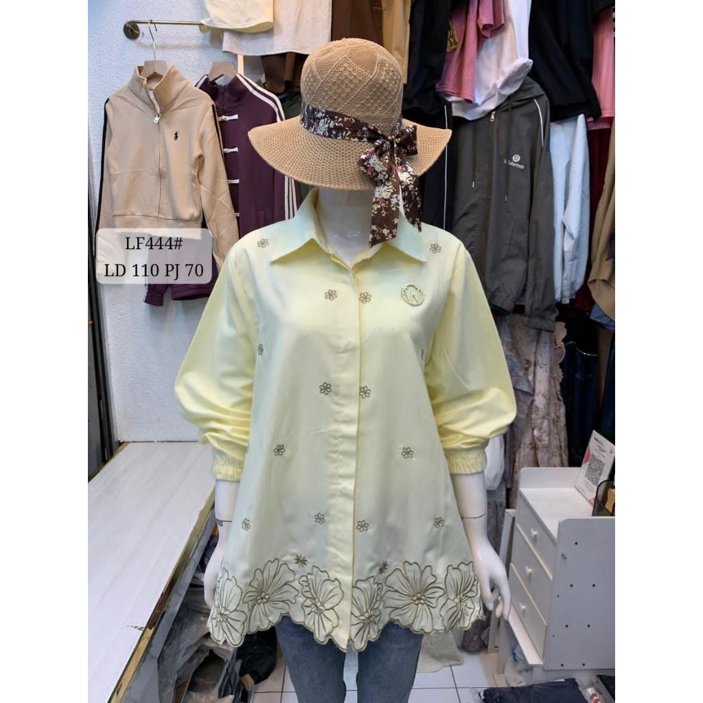 NewArrivals VSF04.587K-3 LF444# / Pakaian Fashion Wanita Blouse Kemeja Wanita Bordir Premium Winody 