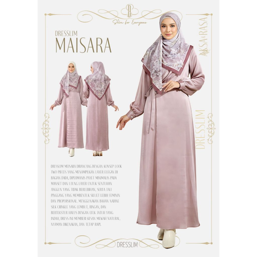 Rabbani - Dresslim Maisara / Gamis Dresslim Rabbani Terbaru Original Murah