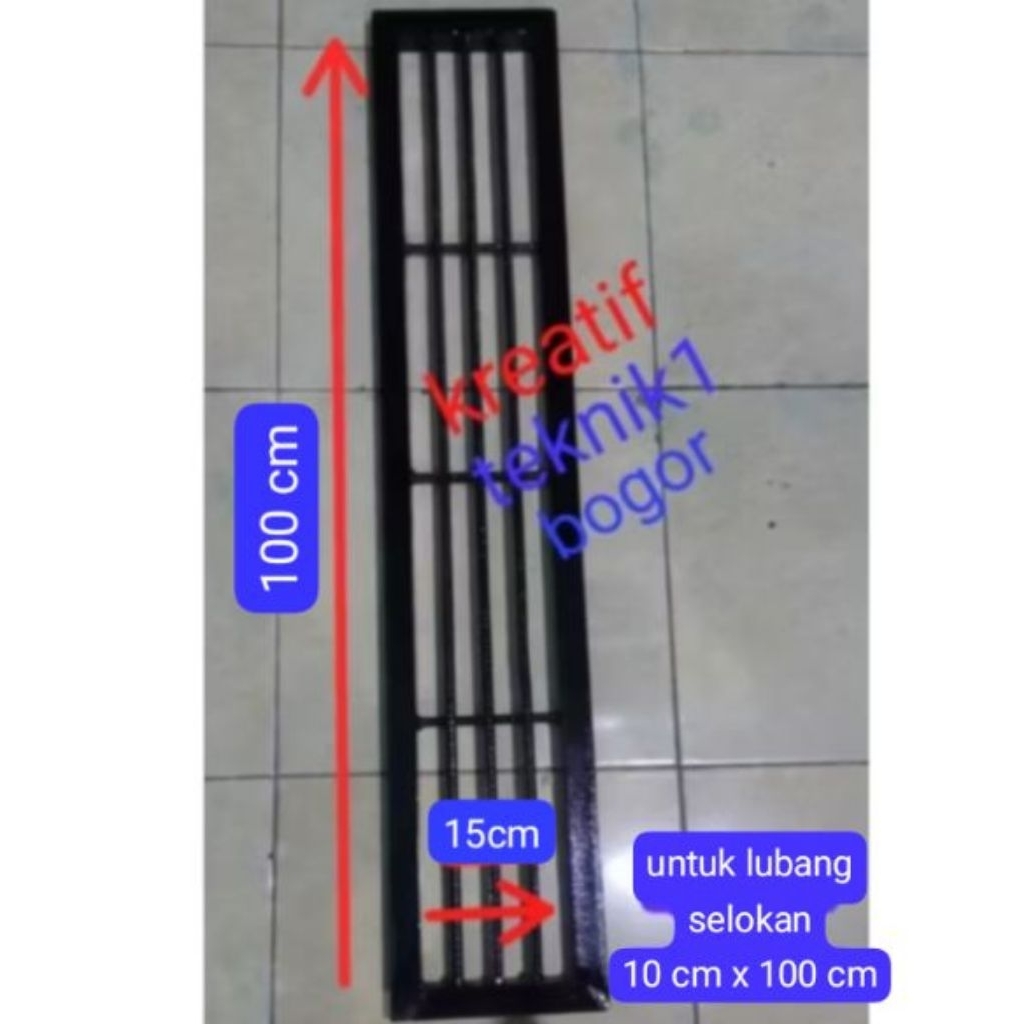 gril tutup got tutup mesin tutup selokan air gril penutup got untuk lubang dalam 10x100 cm tutup bak