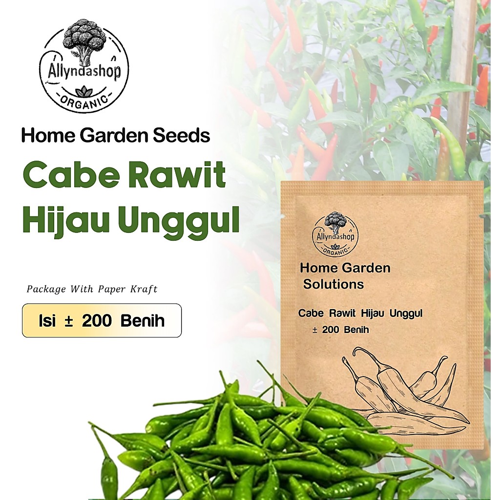 Bibit Benih Cabe Rawit Hijau Unggul