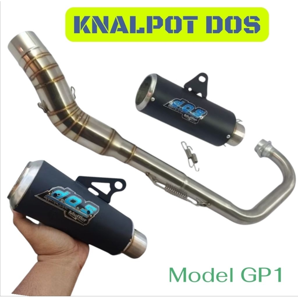 knalpot DOS JUPITER MX king knalpot dos gp1 black gp1 mx king knalpot dos gpq black Jupiter mx