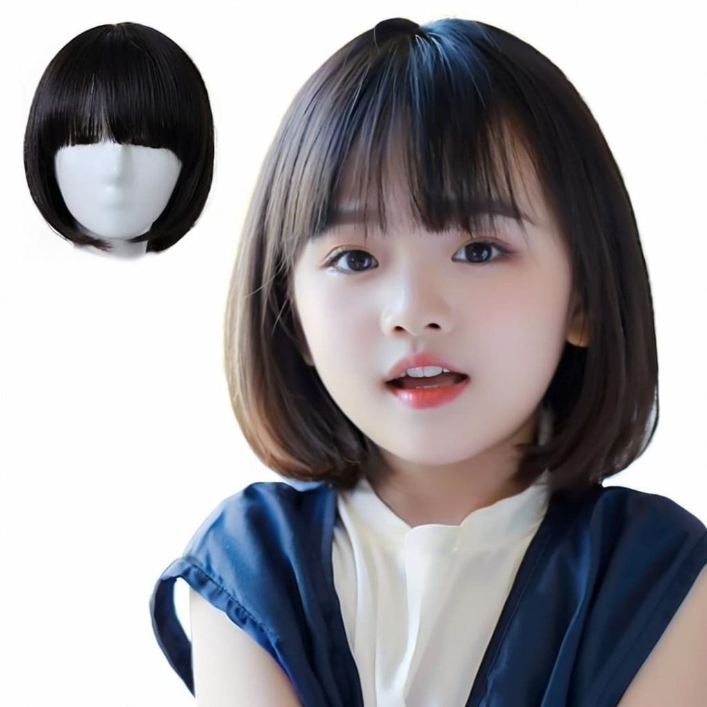 wig anak perempuan kualitas premium / WIG BOB ANAK / wig import / rambut palsu anak perempuan sebahu
