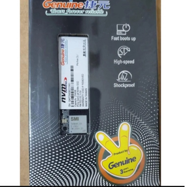 SSD NVME 256GB GENUINE