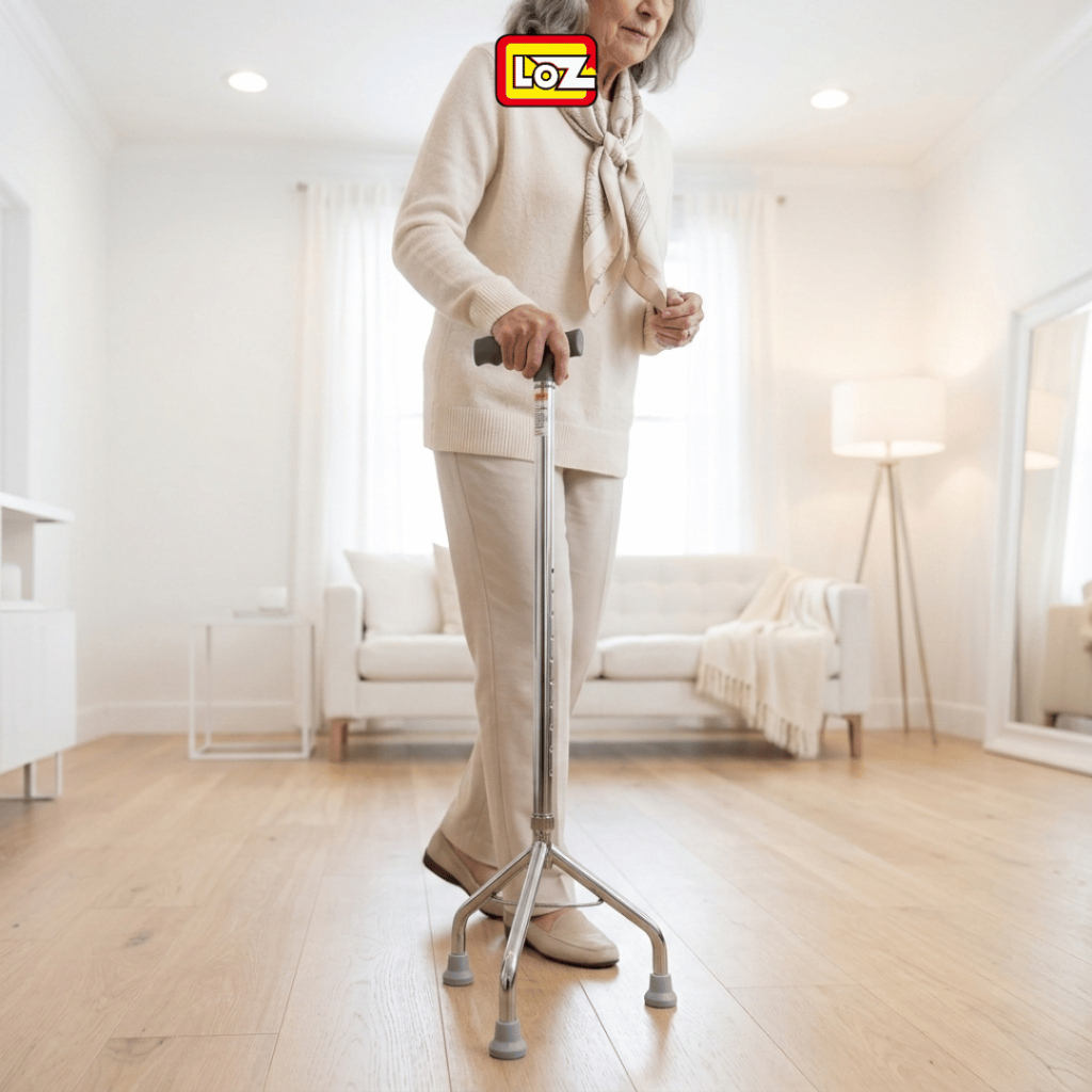 GEA Tongkat Jalan Pyramid Kaki 3 A FS926 - Tongkat Bantu Jalan Kaki 3