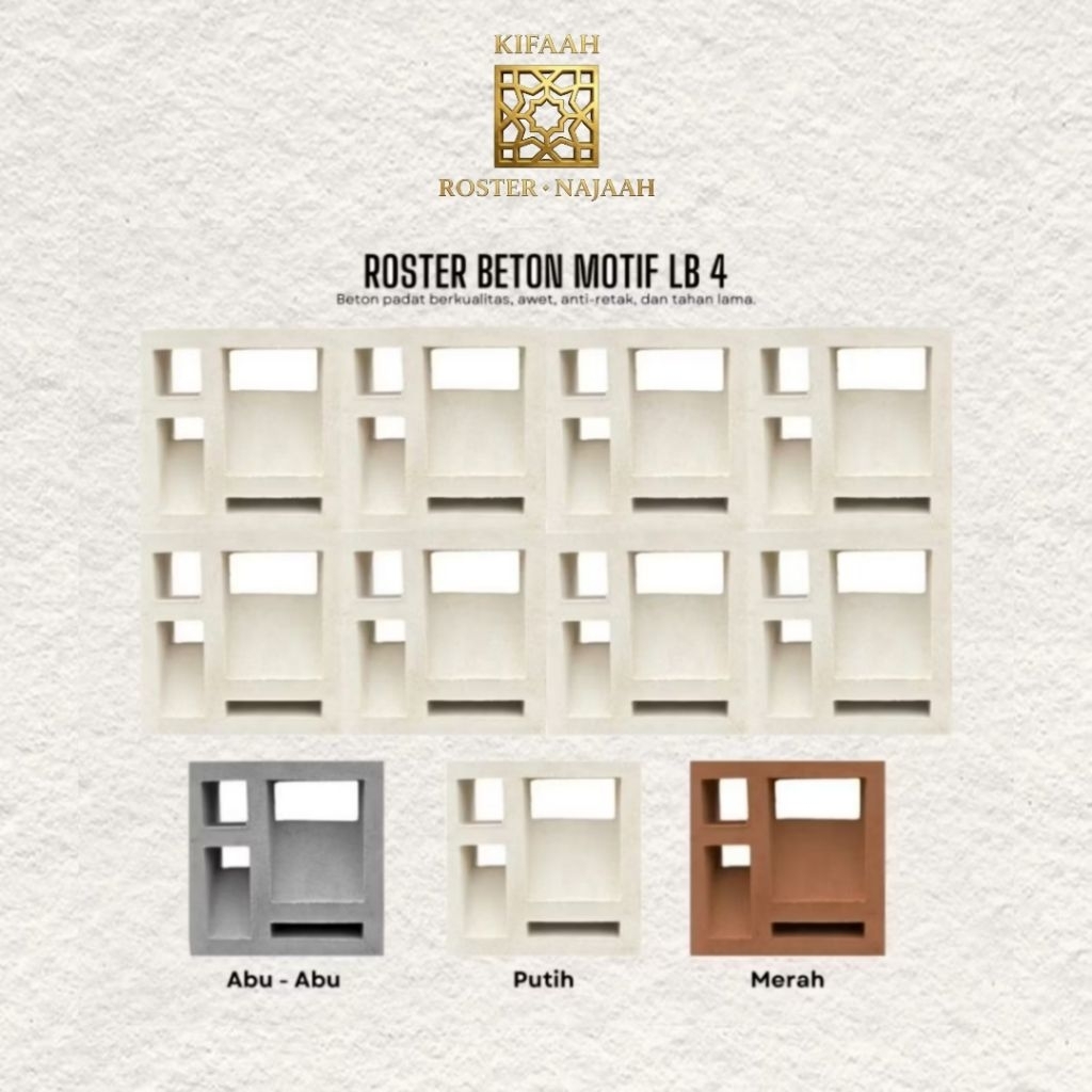 Roster beton motif LB 4
