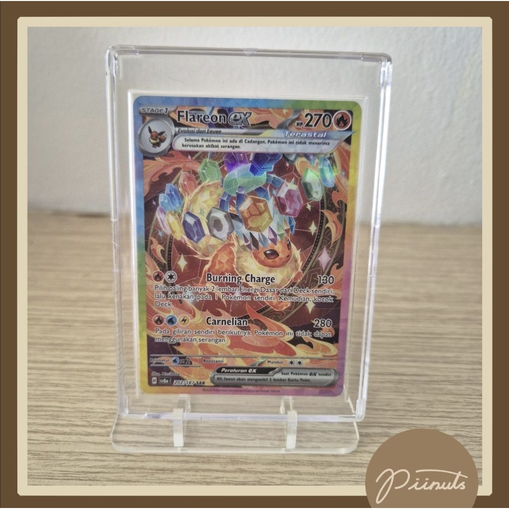 Flareon Ex Sar sv8a Festival Terastal pokemon tcg indonesia