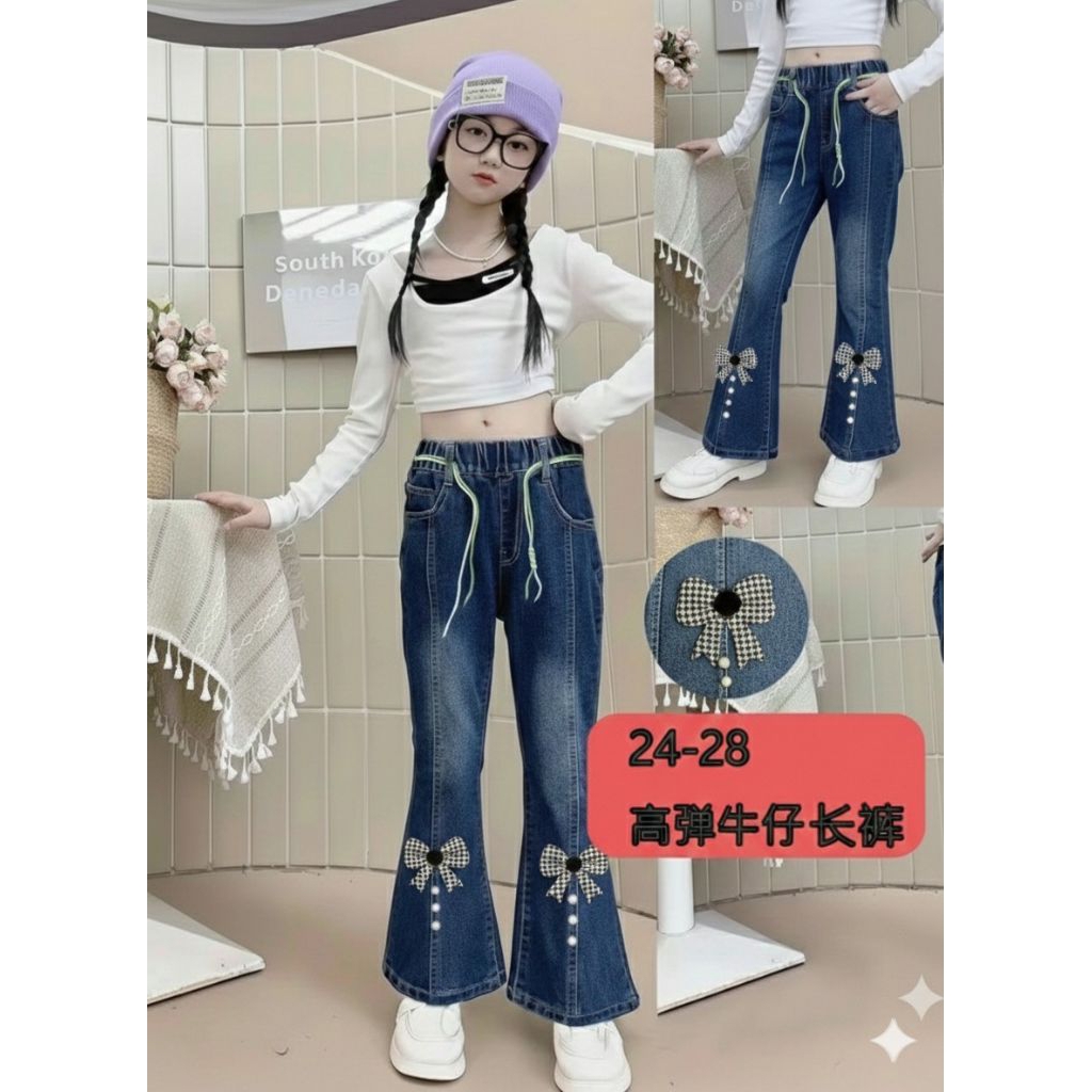 jeans import anak cewek usia 5-11 tahun / celana jeans import fashion anak cewek / jeans import anak