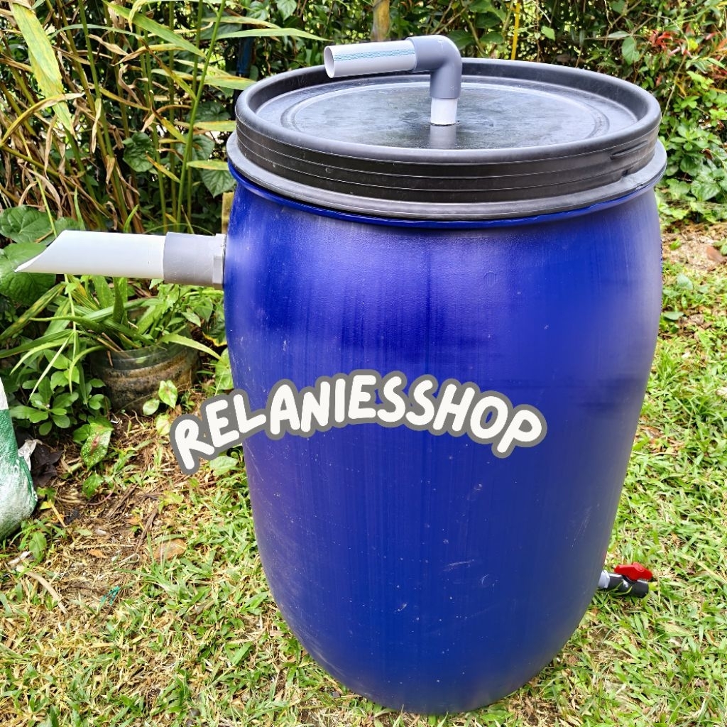 TONG FILTER KOLAM IKAN KOI sirkulasi filter kolam 120L